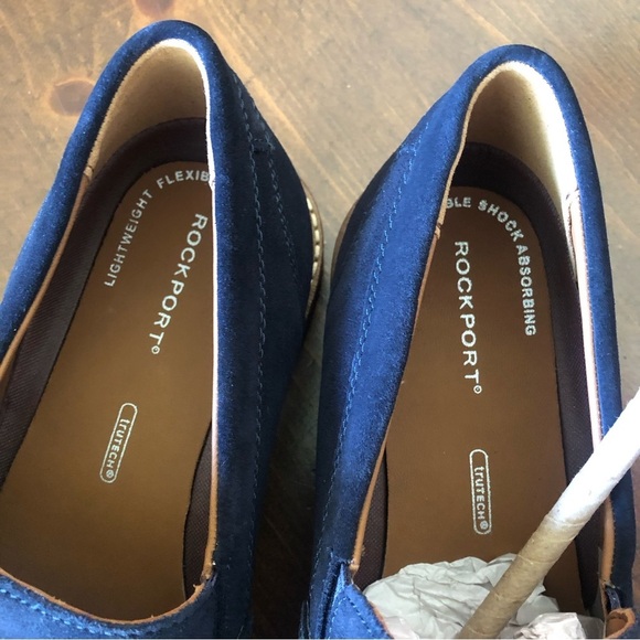 Rockport Blue Suede Leather Loafer. Size 12W. - Picture 4 of 12